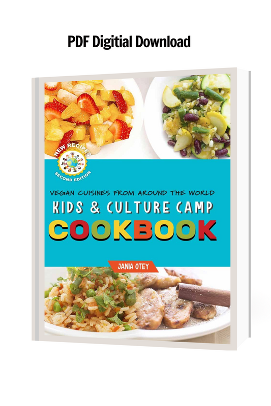 Kids & Culture Camp Cookbook: Vegan Cuisines From Around the World (PDF Digital Download)